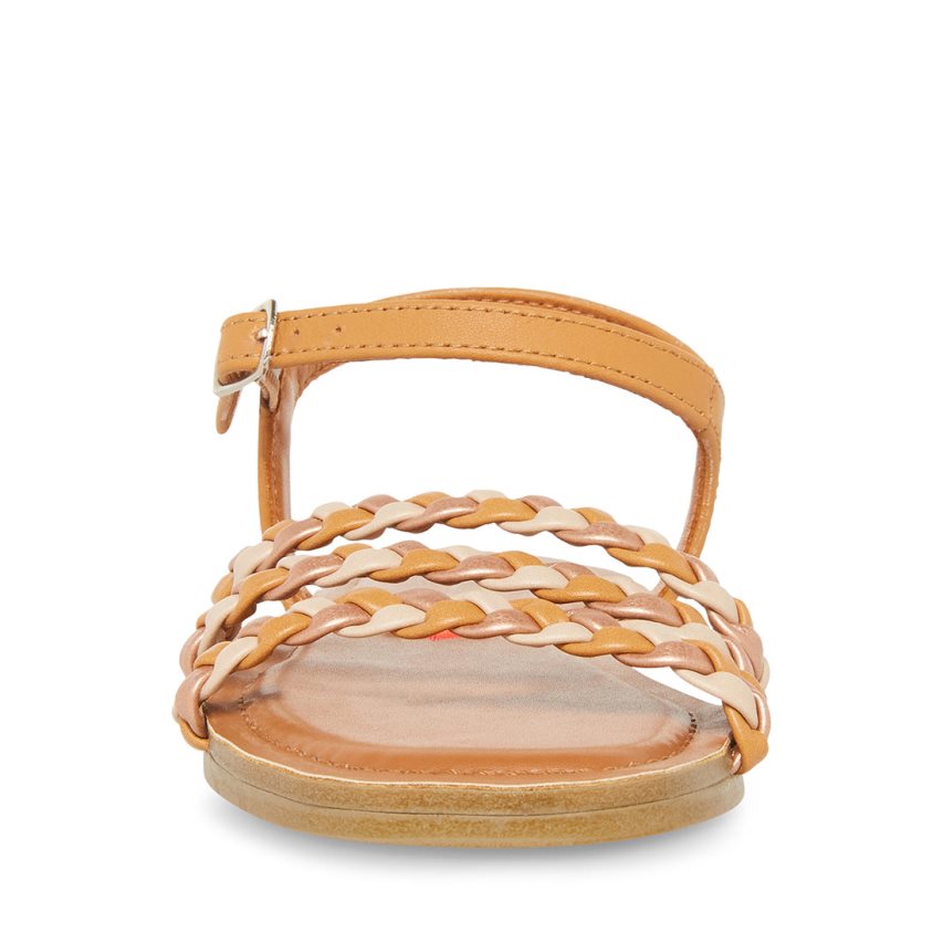 Brown Steve Madden Jgeorjia Kids' Flat Sandals | PH 1064KG16